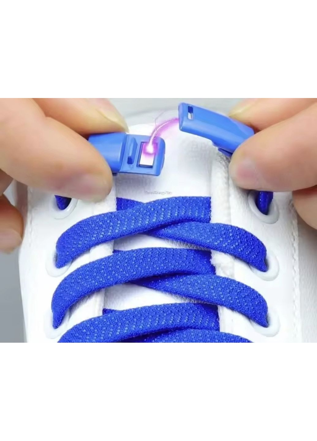 Еластичні шнурки без зав'язок з магнітними застібками в один колір China (356567331)