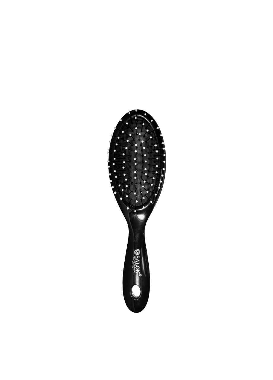 Щітка для волосся масажна 8442 EB Чорна Salon Professional (367985252)