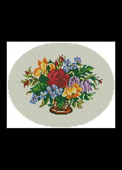 Набір для вишивання хрестиком. Розмір: 20*16 см Кольоровий оазис Лоскуток (315358283)