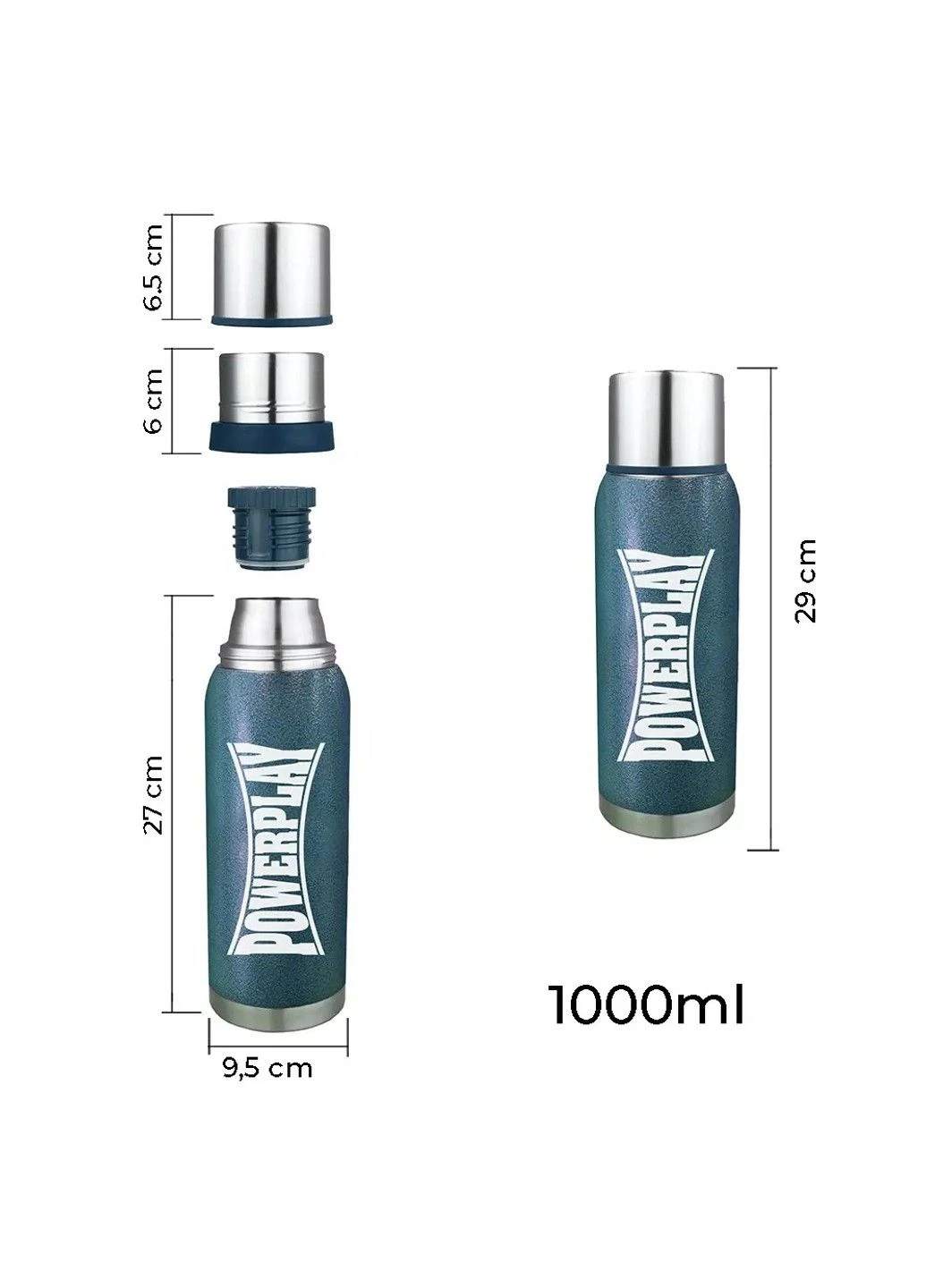 Термос 9001 Синій 1000 мл PowerPlay (329726331)