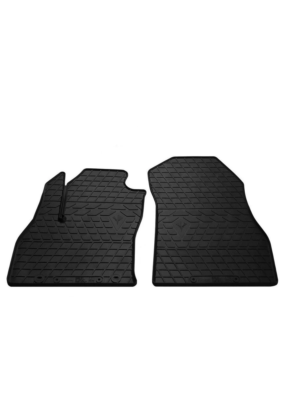 Резиновые коврики ( ) 2 шт, Premium - резина без запаха для Fiat Fiorino/Qubo 2008-2024 гг Stingray (390722834)