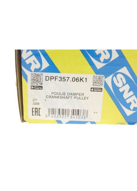 Ременный шкив, коленчатый вал AUDI (Пр-во -SNR) DPF357.06K1 NTN (366558762)