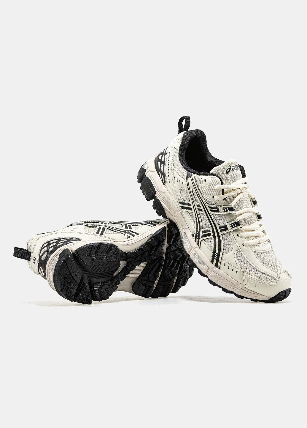 Кроссовки женские и мужские Asics Gel Kahana 8 SP Beige Black | Асикс Гель Кахана 8 бежевые No Brand бежевые демисезоны (335013417)