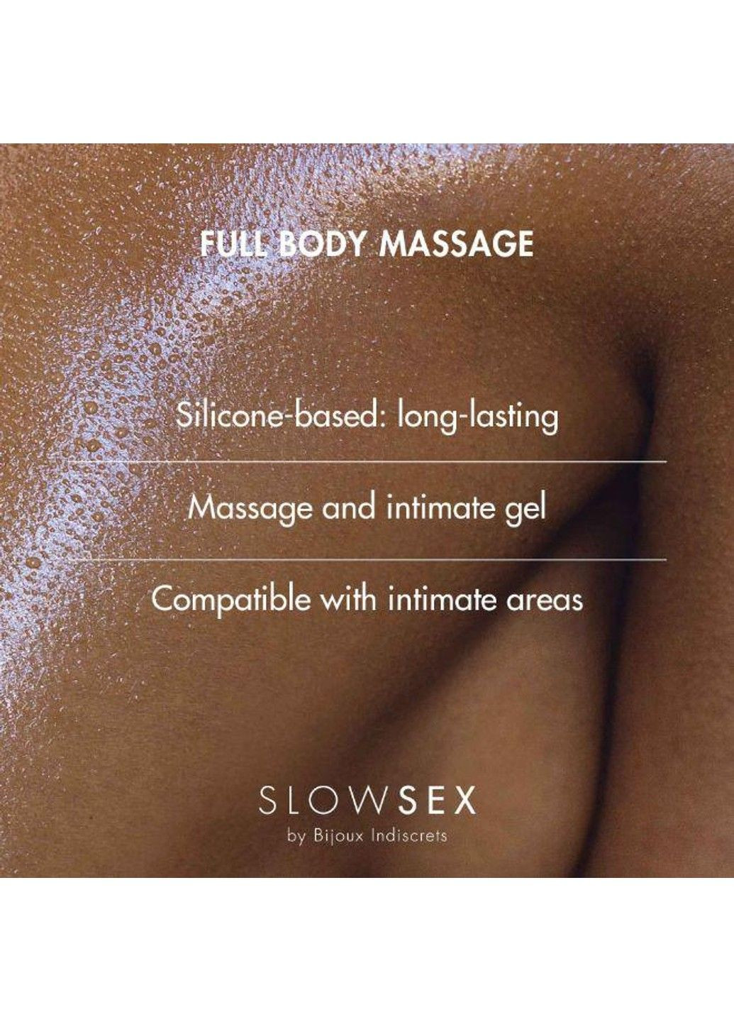 Гель для массажа всего тела на силиконовой основе FULL BODY MASSAGE Slow Sex by Indiscrets, 5 Bijoux (291120511)