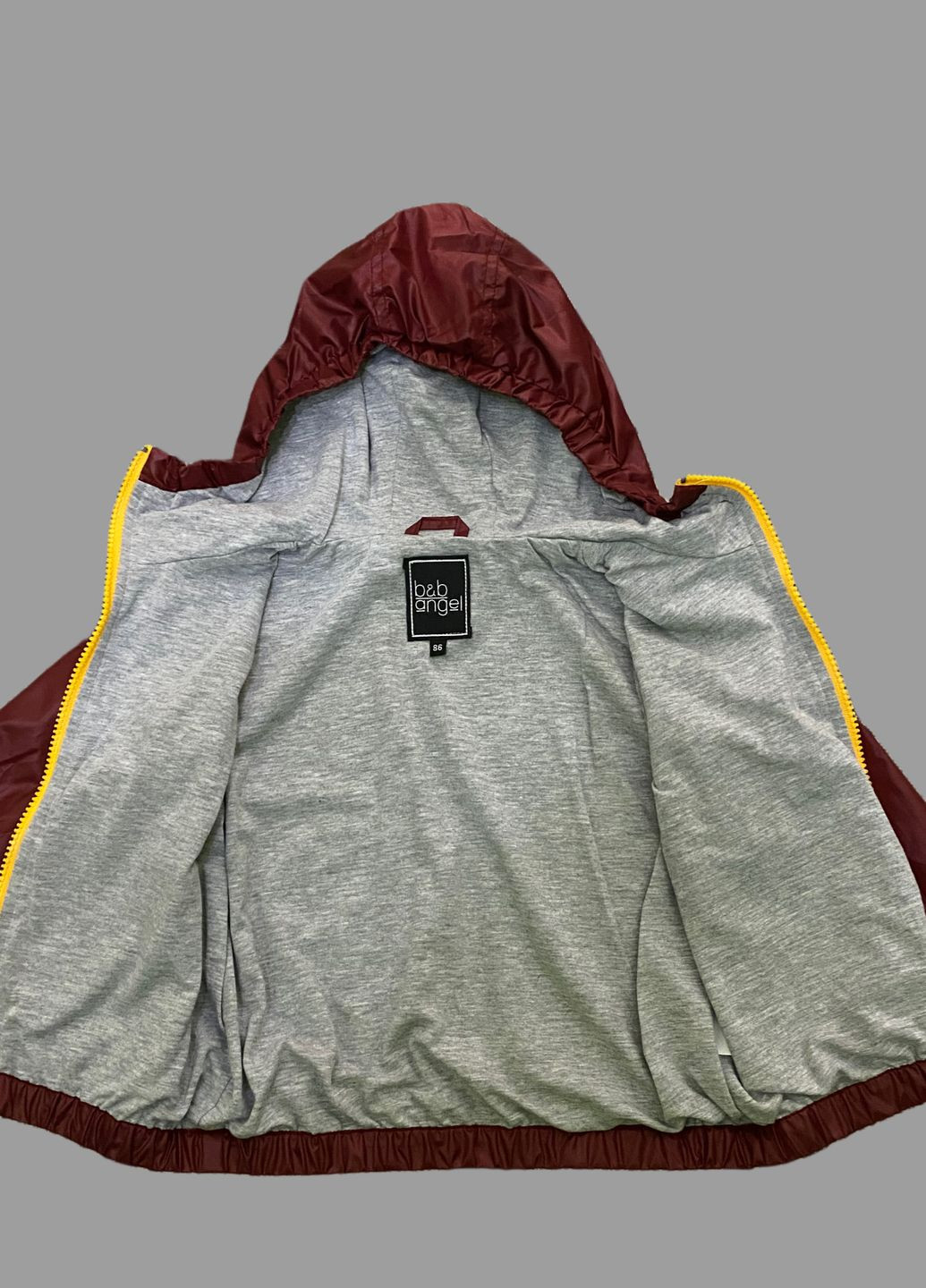 Бордовая демисезонная ветровка Baby Angel