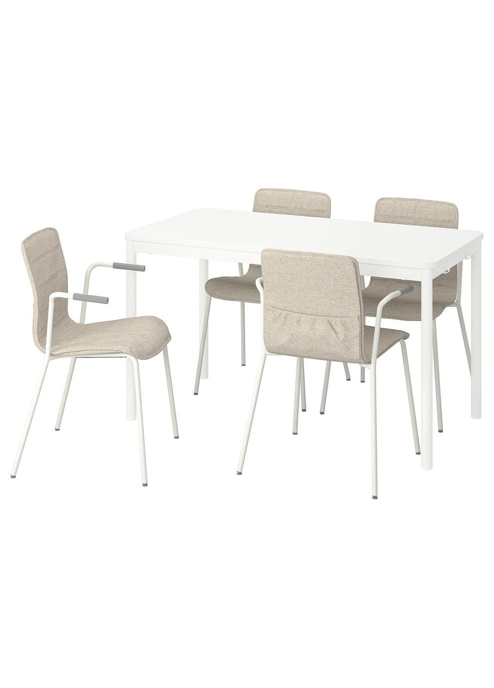 Конференцстіл зі стільцями ІКЕА TOMMARYD / LAKTARE 130х70 см (s19528469) IKEA (278408795)
