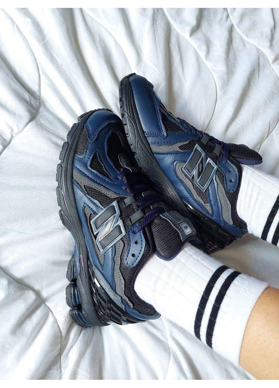 КРОСІВКИ ЖІНОЧІ NEW BALANCE 1906D BLACK BLUE REFLECTIVE НЬЮ БЕЛАНС 1906D No Brand чорні демісезони (367172764)