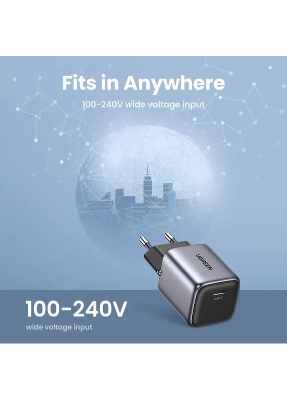 Мережевий зарядний пристрій mini 20W Charger EU (UGR-90664) (UGR-90664) Ugreen CD318 Nexode (361346657)