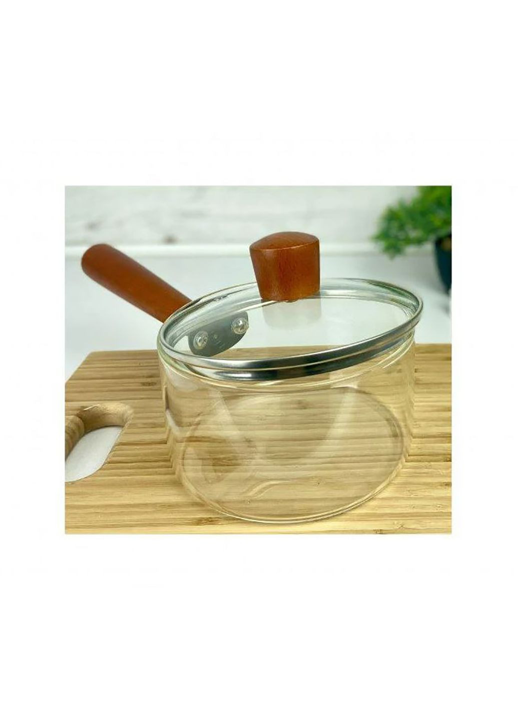 Ковш с крышкой стеклянный 2,8л EB-19001 Edenberg (335078657)