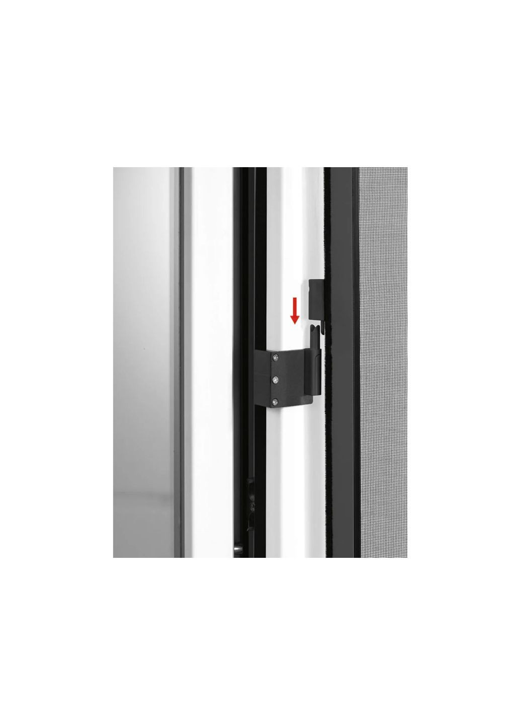 Адаптер для крепления москитных сеток к дверям 3 шт черный Livarno home (322141176)