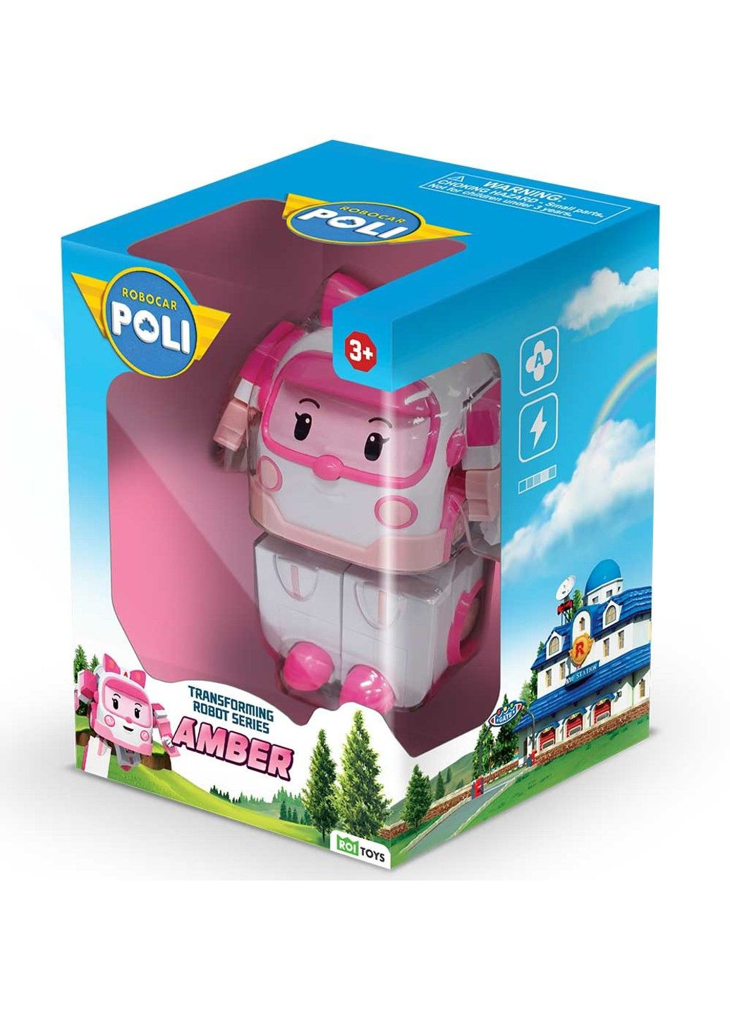 КОЛЛЕКЦИОННАЯ МАШИНКА-ТРАНСФОРМЕР РОБОКАР ЭМБЕР (10 СМ) Robocar Poli (331298119)