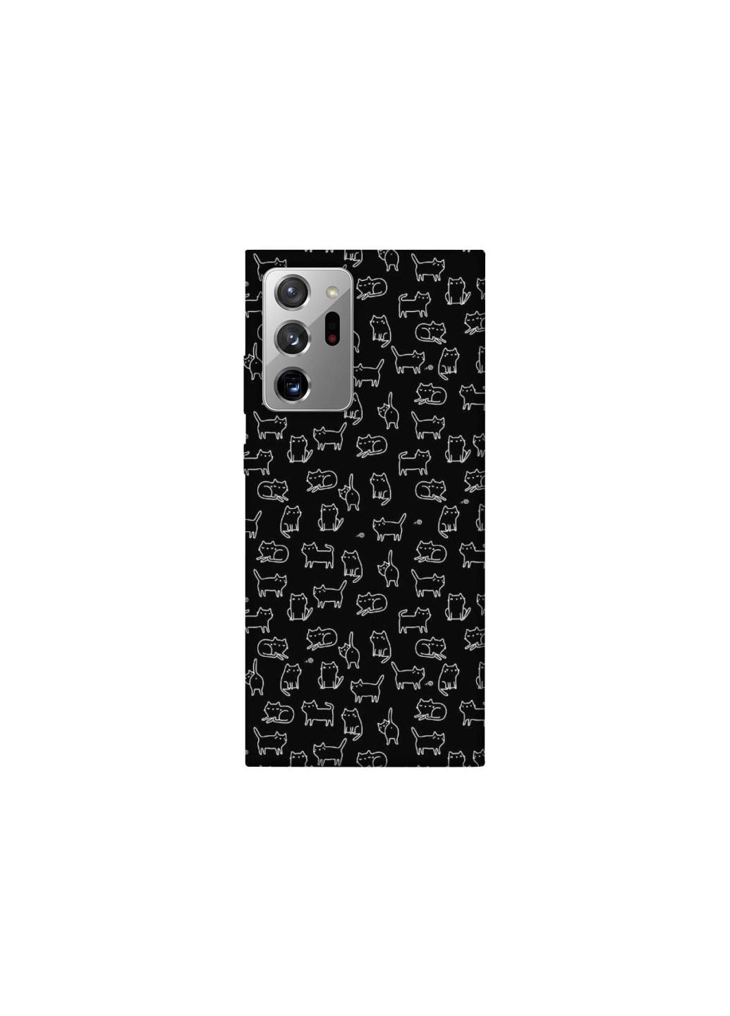 Чехол на Samsung Galaxy Note 20 Ultra Black Cats Frontalka (361091069)