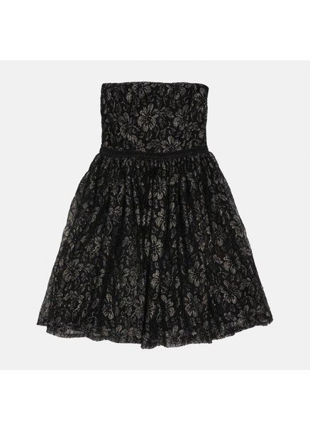 Чорна вечірня сукня,чорний в золотисті візерунки,camaïeu Camaieu