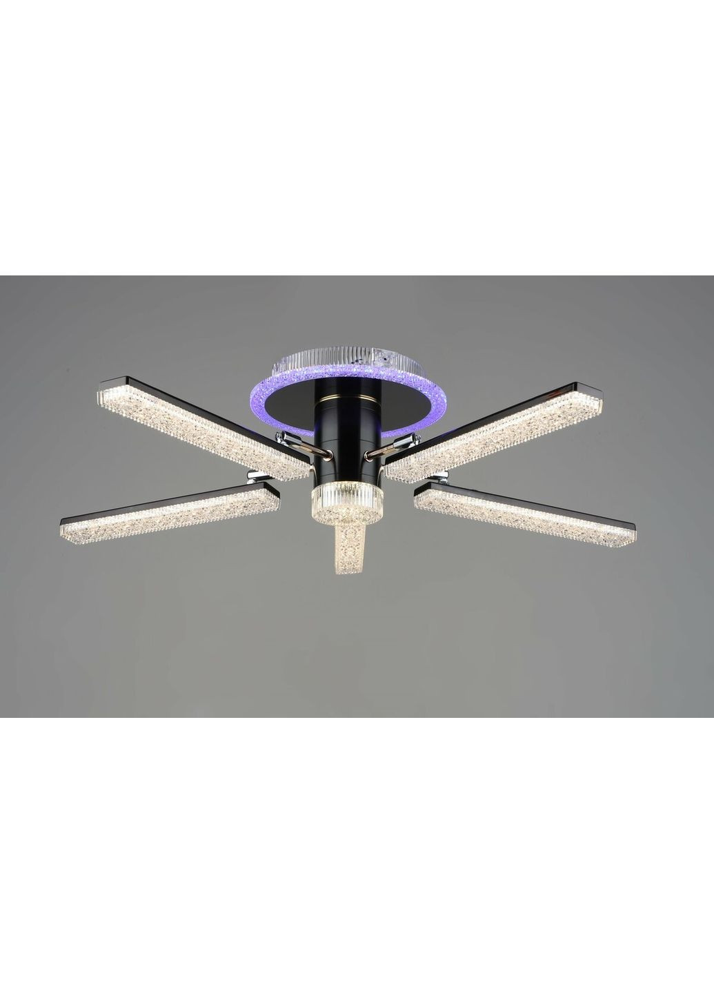 Люстра світлодіодна акрилова B YH0810/5 GD+BK 66W Sirius (336937959)