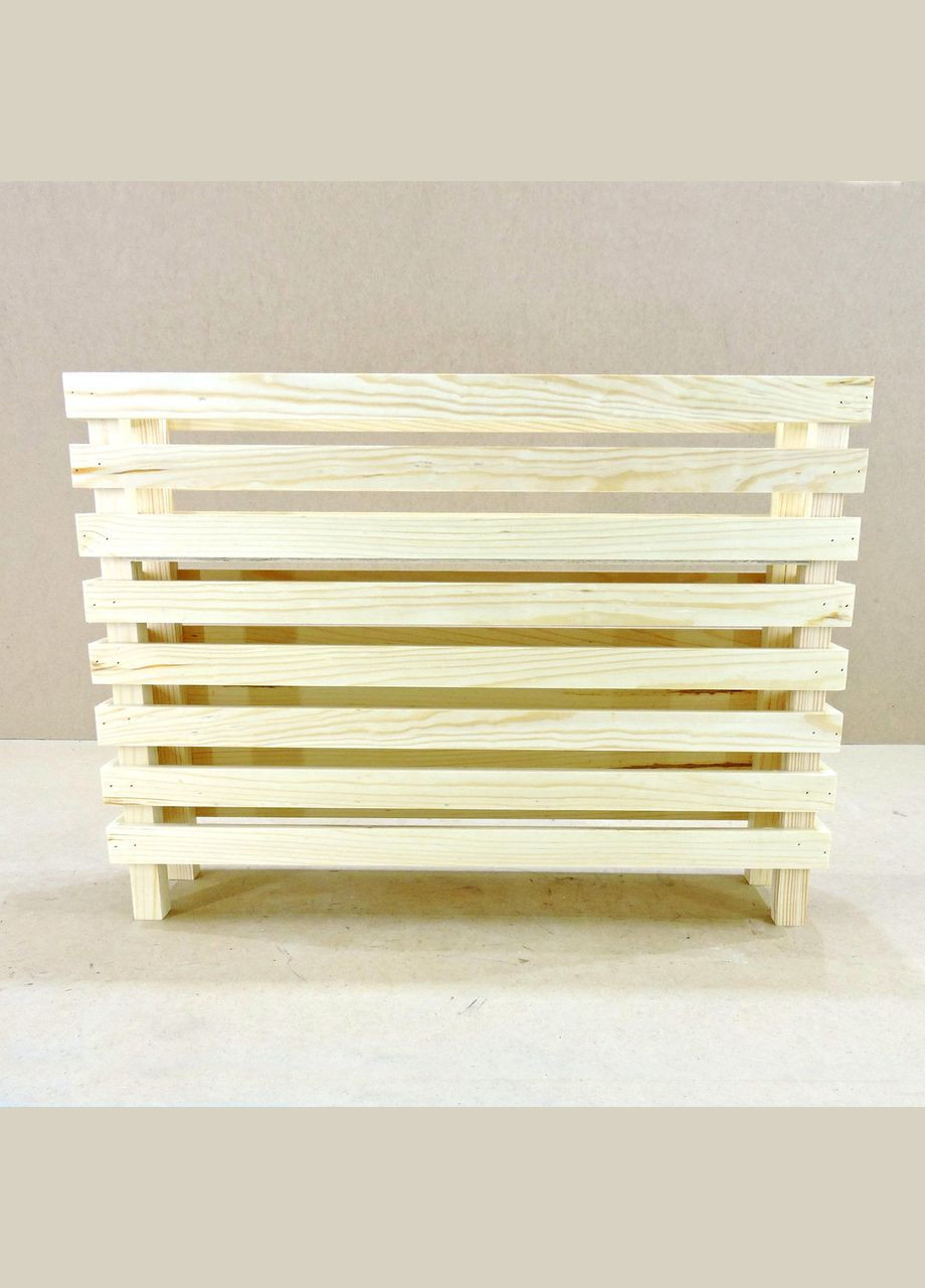 Кашпо на стійці з дерева Лахольм 75х18х55 бланже (КШС-7518551201) No Brand (328450234)