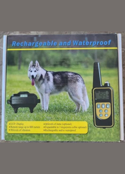 Нашийник для дресирування собак Dog Training Collar 880-1 (Black) нашийник для тренування з пультом Bark (300368662)