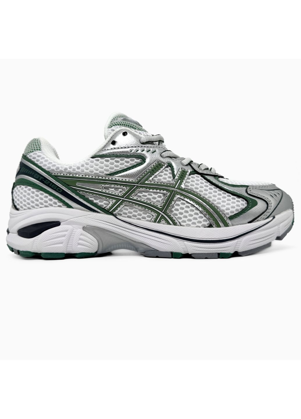 КРОСІВКИ ЖІНОЧІ ASICS GT-2160 WHITE / SILVER / GREEN АСІКС GT-2160 No Brand сірі демісезони (368870458)