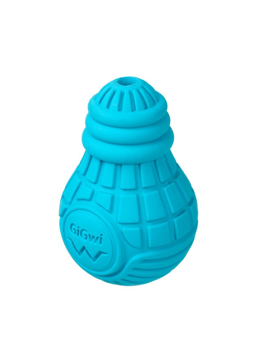 Игрушка для собак Лампочка резиновая Bulb Rubber S 9 см Голубая (2336) GiGwi (279564450)