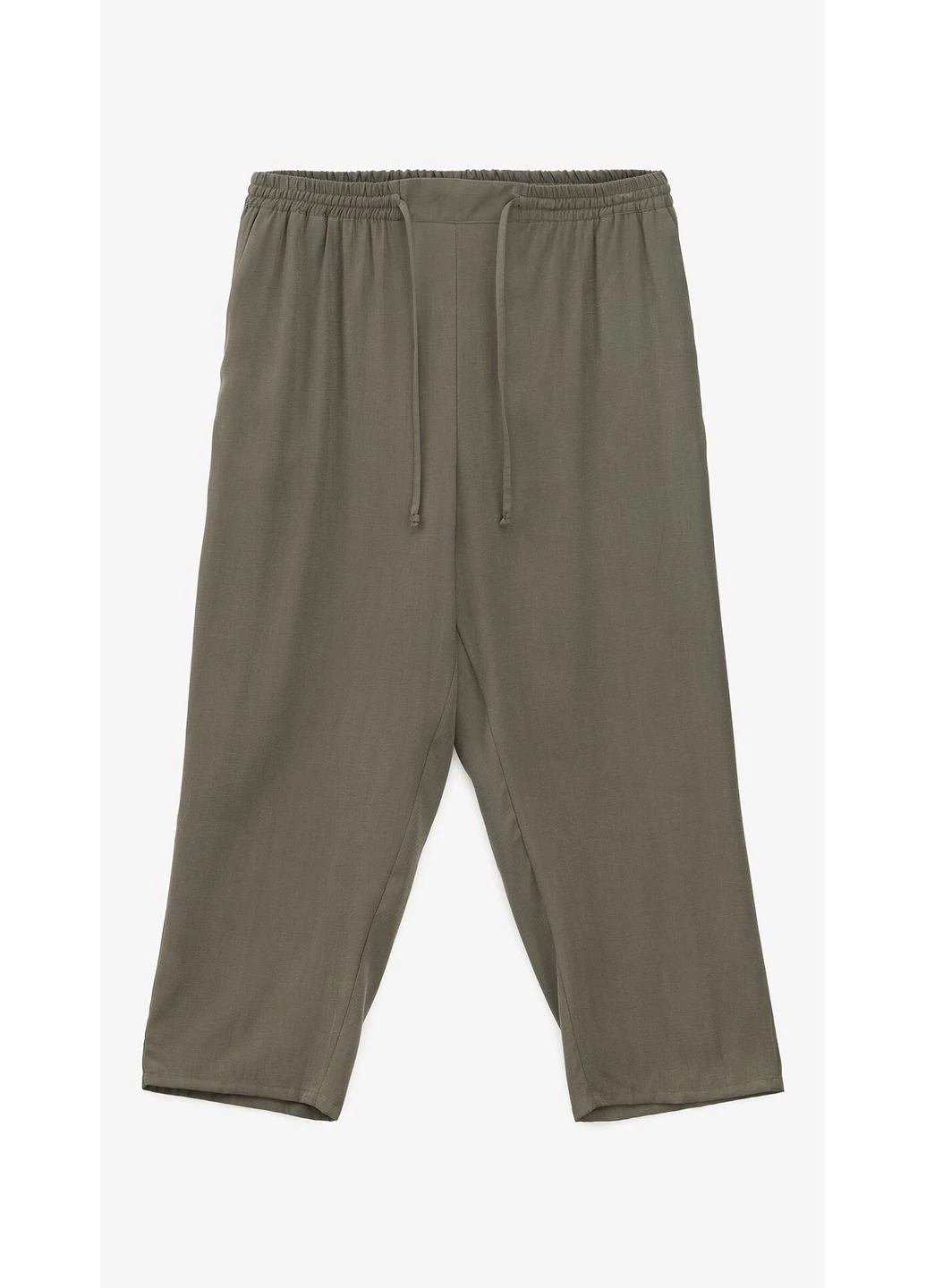 Брюки прямые однотонные женские 2624 Хаки shop (2000999478208) Genua Прямі (381634534)