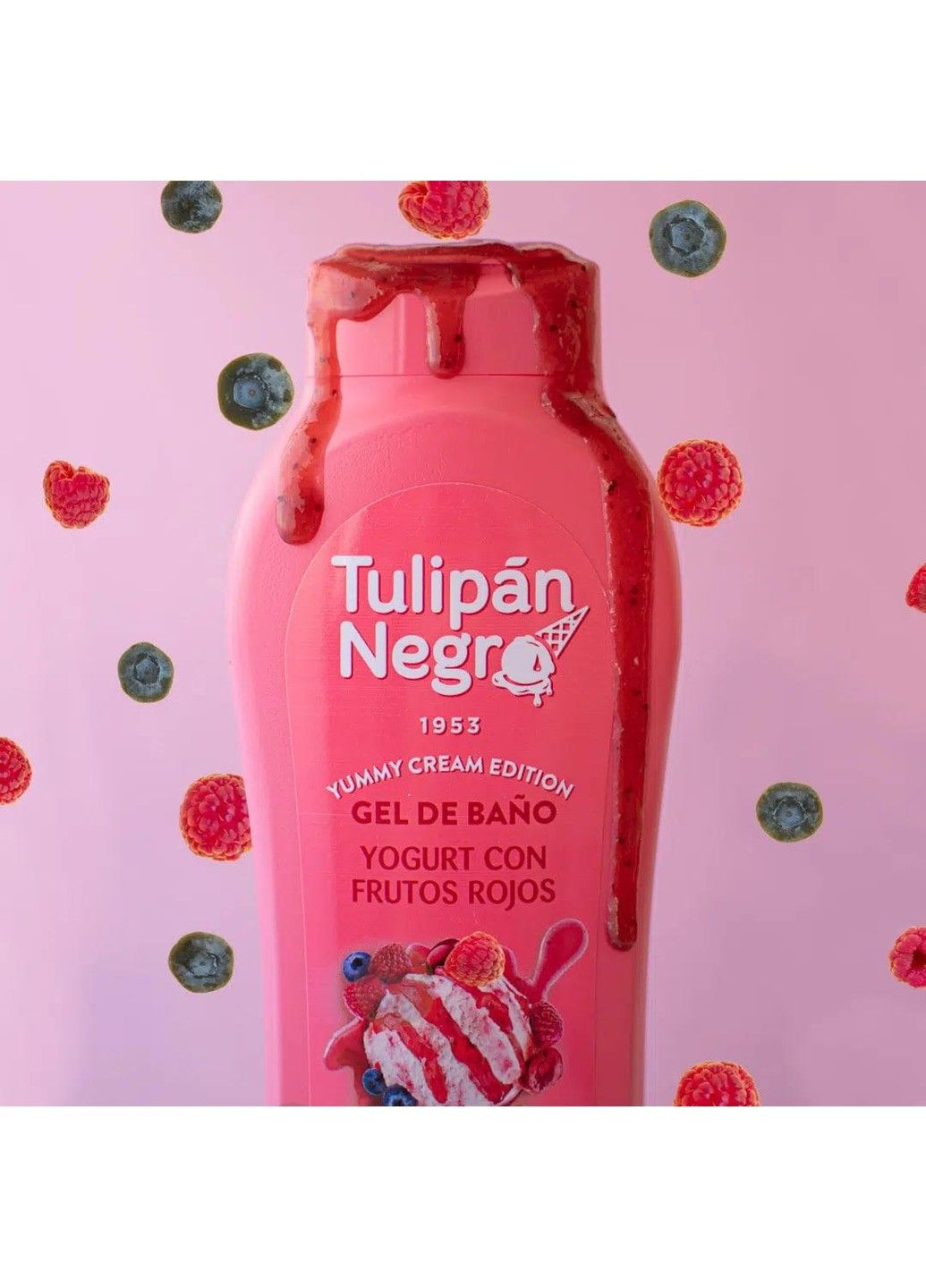 Гель для душа Yogurt con Frutos Rojos - Ягодный йогурт, 650 мл Tulipan Negro (316454388)