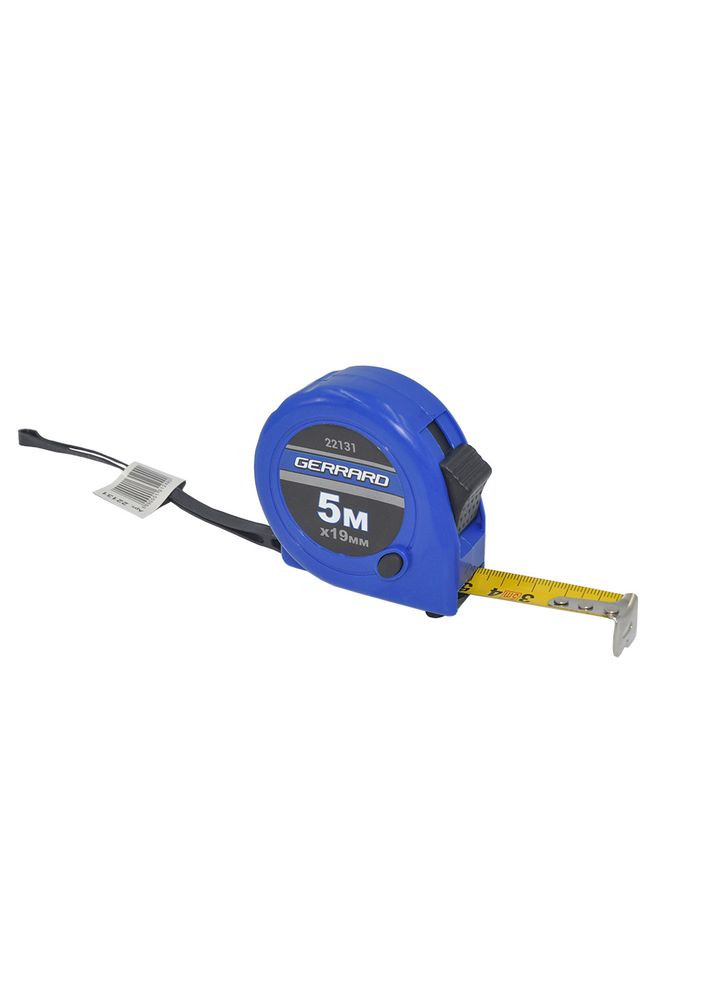 Рулетка 5мх19мм пластиковий корпус 22131 (131249) Gerrard (315347746)