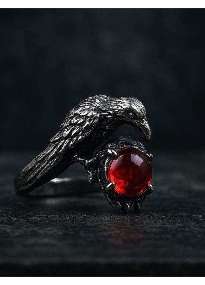 Готична чорна каблучка ворон, 1468 No Brand (362050352)