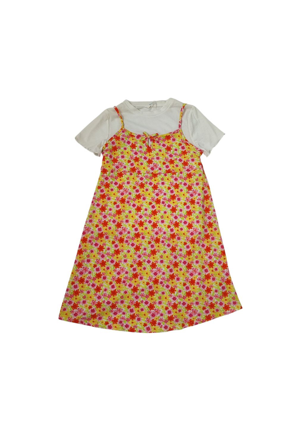 Комплект дитячий футболка і сарафан для дівчинки Різнобарвний (0621) Primark (332787310)