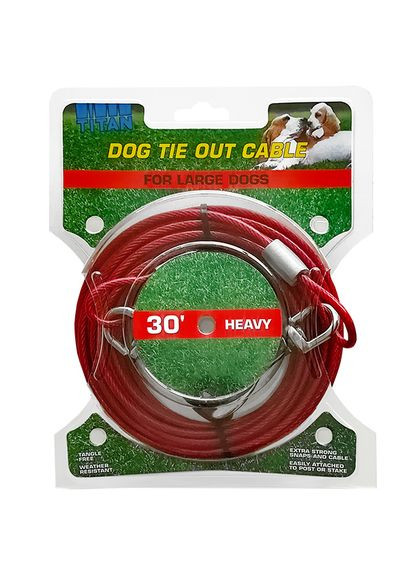 Кабель для привязи собак Titan Heavy Cable 9 м, (76484890628) Coastal (350752225)