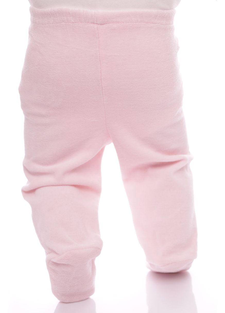 Рожевий зимній чоловічок з шапочкою для дівчинки велюр з метеликом рожевий 56 см (29914) BABYKROHA