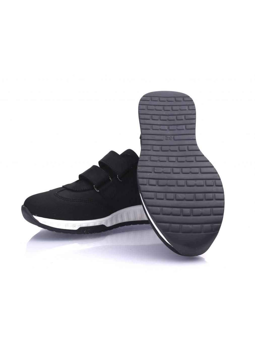 Чорно-білі всесезон кросівки 2423 для хлопчиків сині, нубук. розмір Topitop