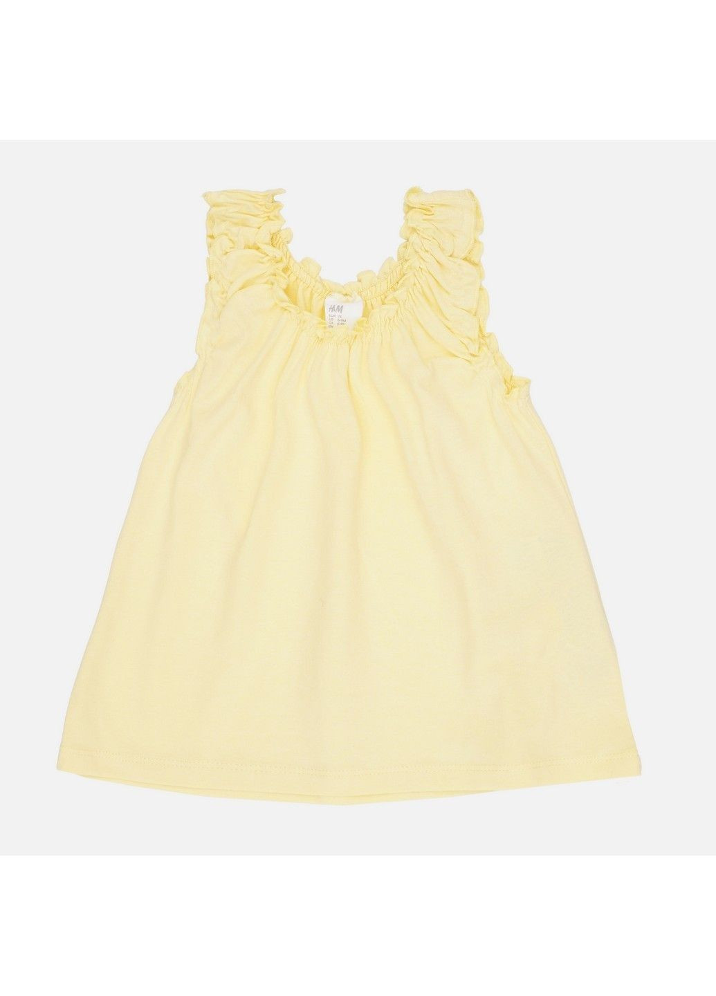 Желтая летняя футболка H&M