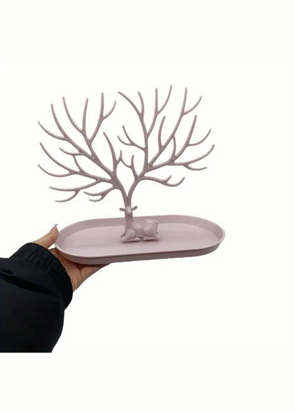 Декоративна підставка-органайзер для прикрас, ювелірних виробів «Олень з гіллястими рогами» Pink (7802549) No Brand (365280641)