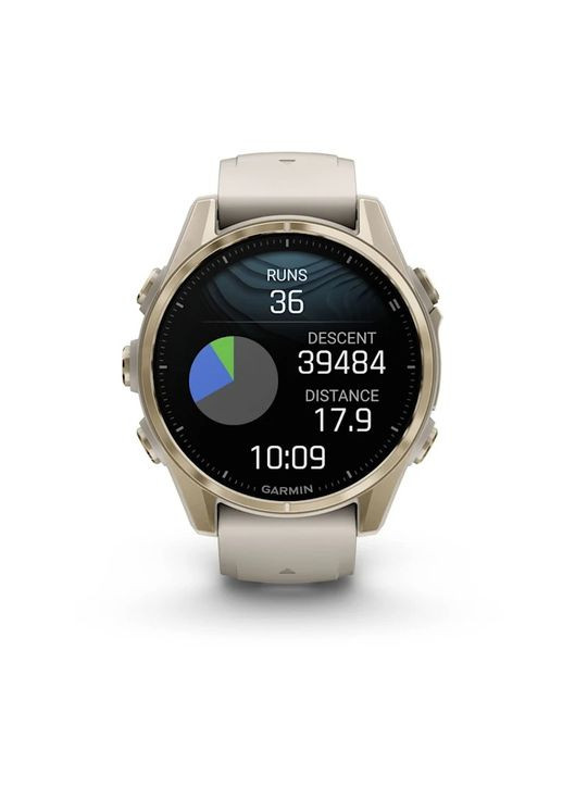 Смарт-годинник Fenix 8 43mm AMOLED Sapphire Soft Gold with Fog Gray Silicone (010-02903-18) Garmin (364872137)