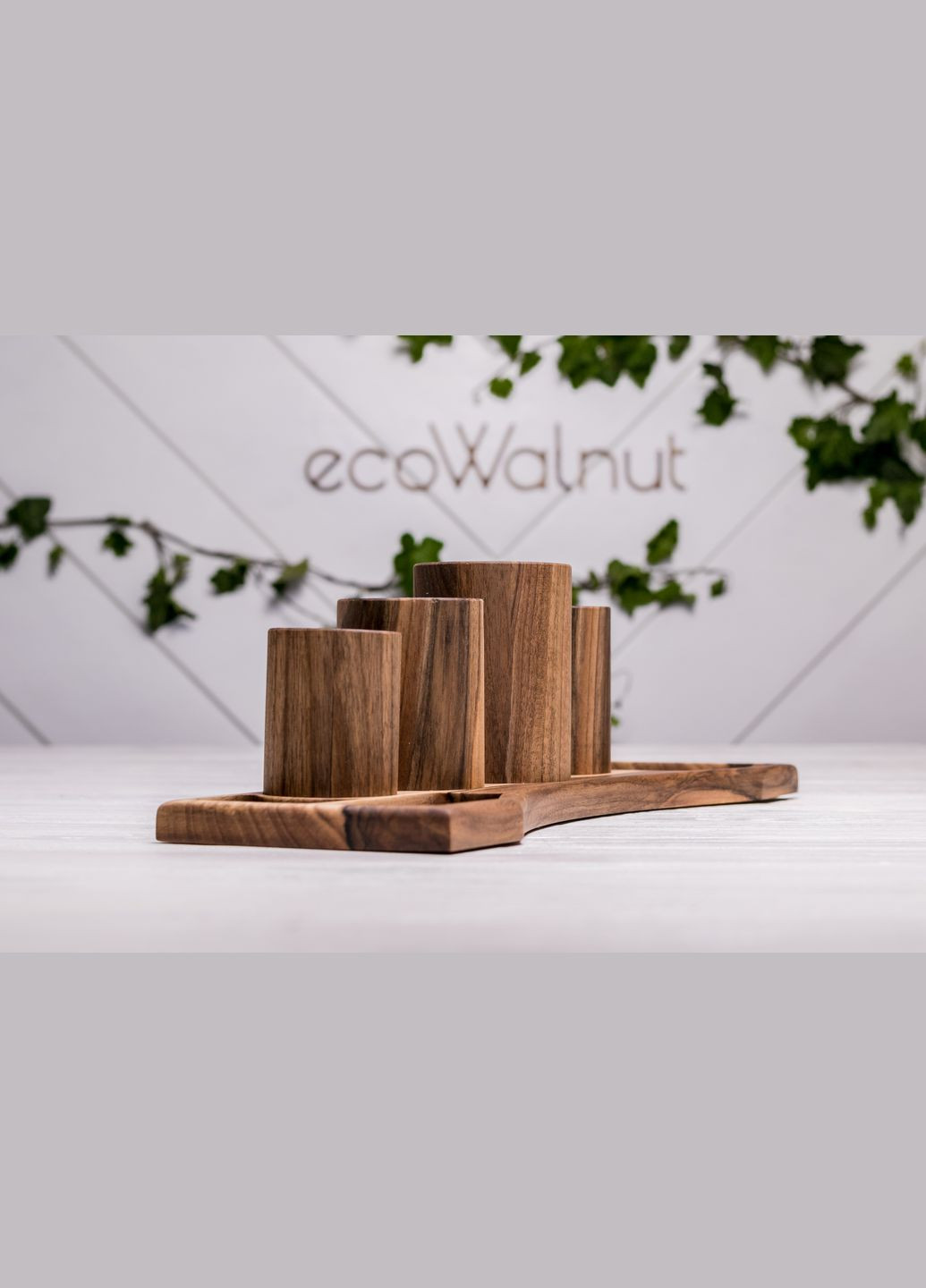 Настольный органайзер «Titanic» из древесины ореха Подставка на рабочий стол EcoWalnut (295673199)