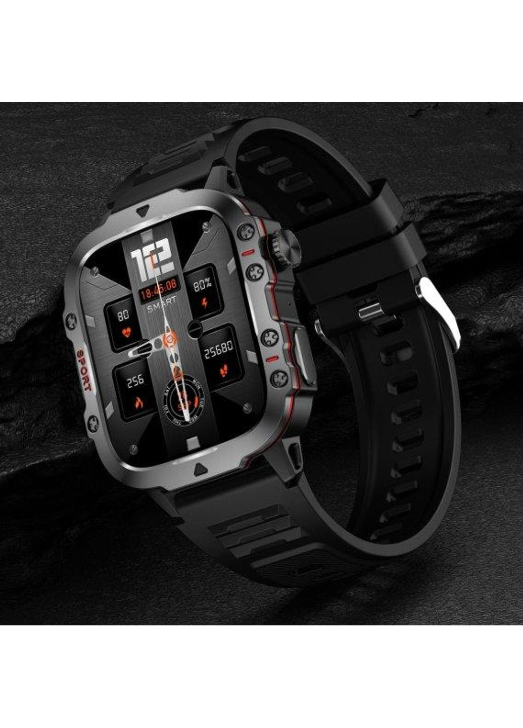 Розумний смарт годинник Smart Expert Nano каучук + 2 ремінці Lige (314483518)