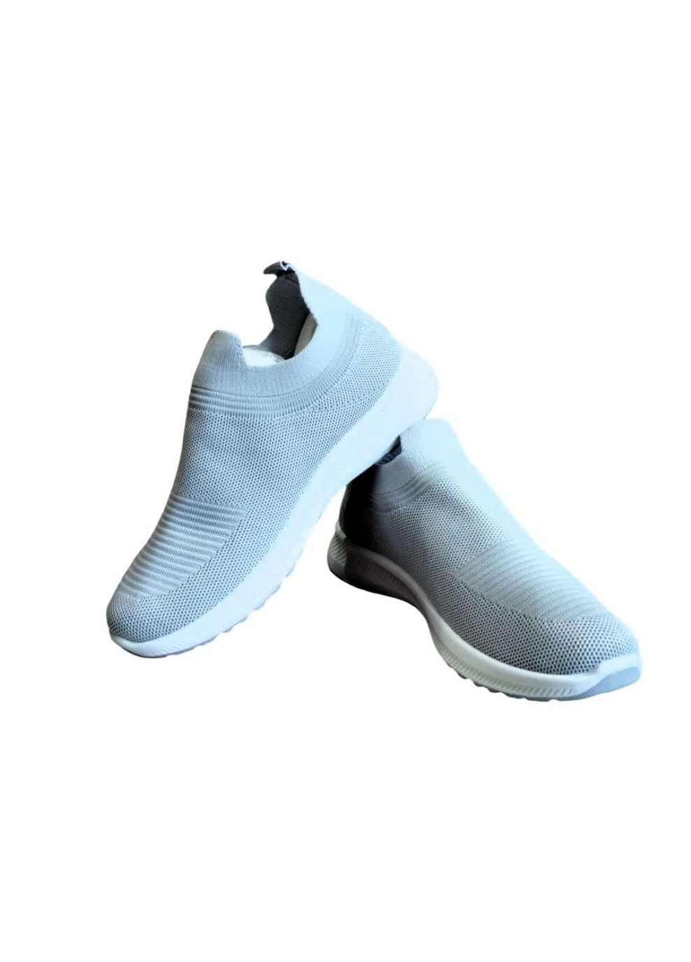 Легкі кросівки на рівній платформі із трикотажу 38 (23,5 см) Navigator світло-сірі літо (328264463)