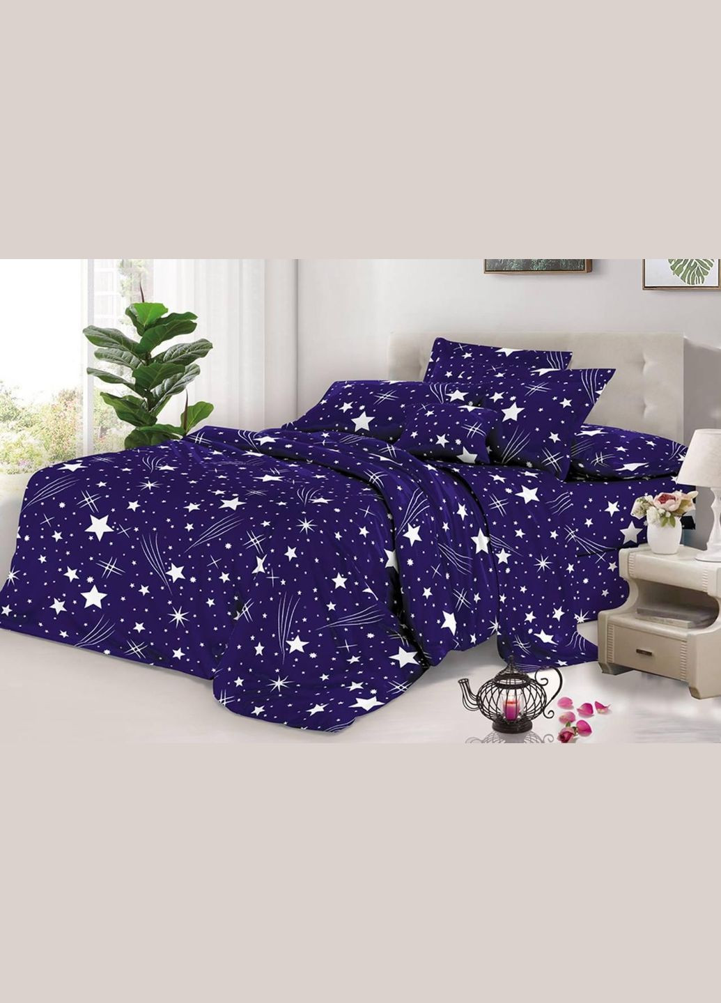 Евро комплект постельного белья Бязь 3D Premium 200х220 см BPе-318 Vital-Textile (305836333)