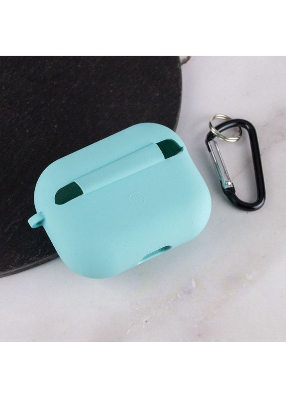 Силиконовый футляр с микрофиброй для наушников 2 / Pro Marine Green No Brand Airpods Pro (361078346)