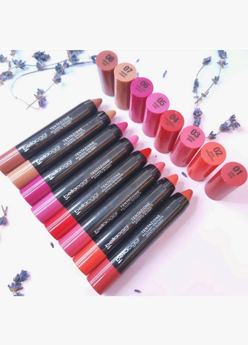 Помада-бальзам Lip Stick Balsam Tentazione Glossy Effect - 03 3мл Bellaoggi (307497488)