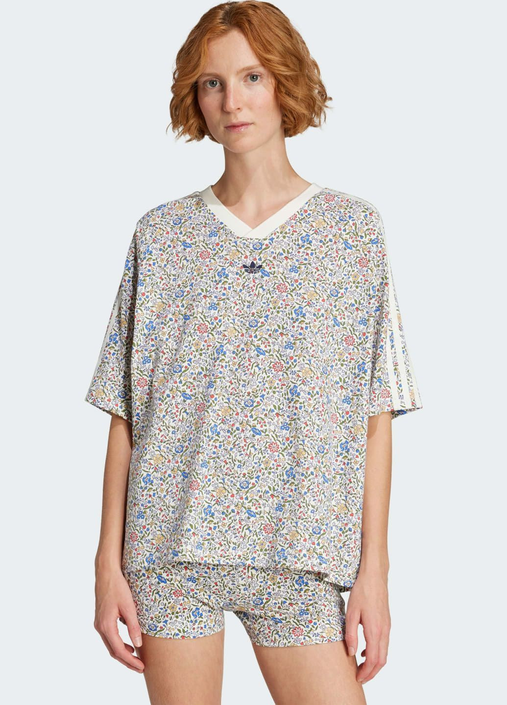 Футболка Originals x Liberty London AOP Boyfriend adidas - (366962327)