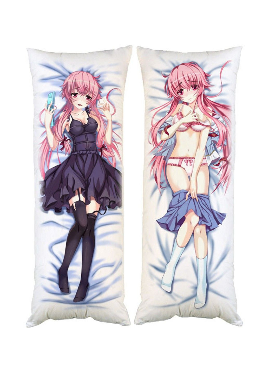 Подушка дакимакура Юно Гасай Дневники Будущего декоративная ростовая подушка для обнимания двусторонняя No Brand (328315584)