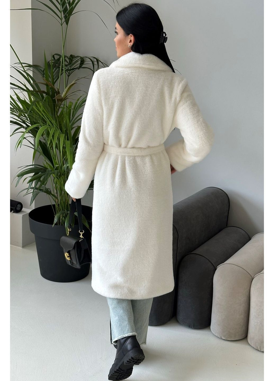 Шуба з еко-хутра альпака CHICLY (369446844)