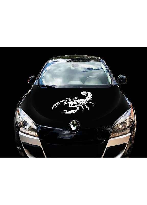 Наклейки смуги на капот авто 3D TUNING STUDIO Скорпіон W 840х500х0.060мм No Brand (362498406)