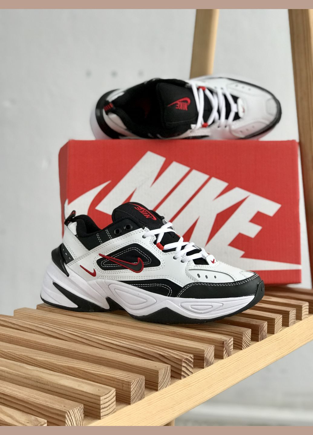 Кроссовки женские и мужские Nike M2K Tekno black white | Найк М2К Текно черно-белые No Brand чёрно-белые демисезоны (307288645)