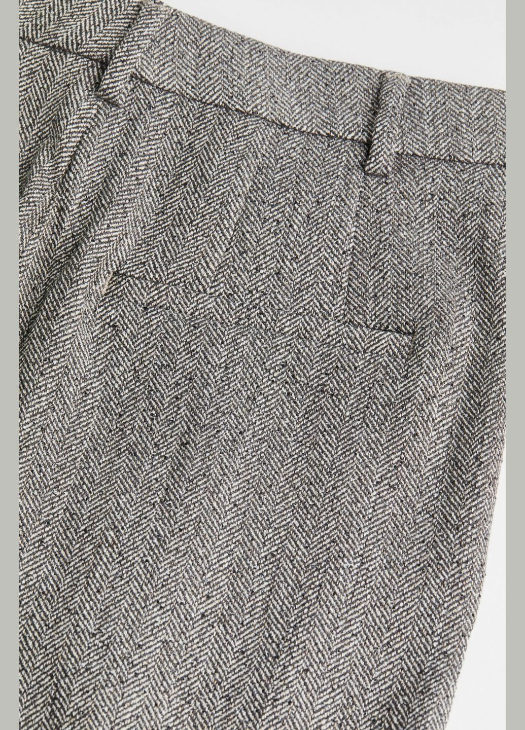 Штани Regular Fit широкі прямі для жінки 1090271-008 48(M) сірий H&M (284281705)