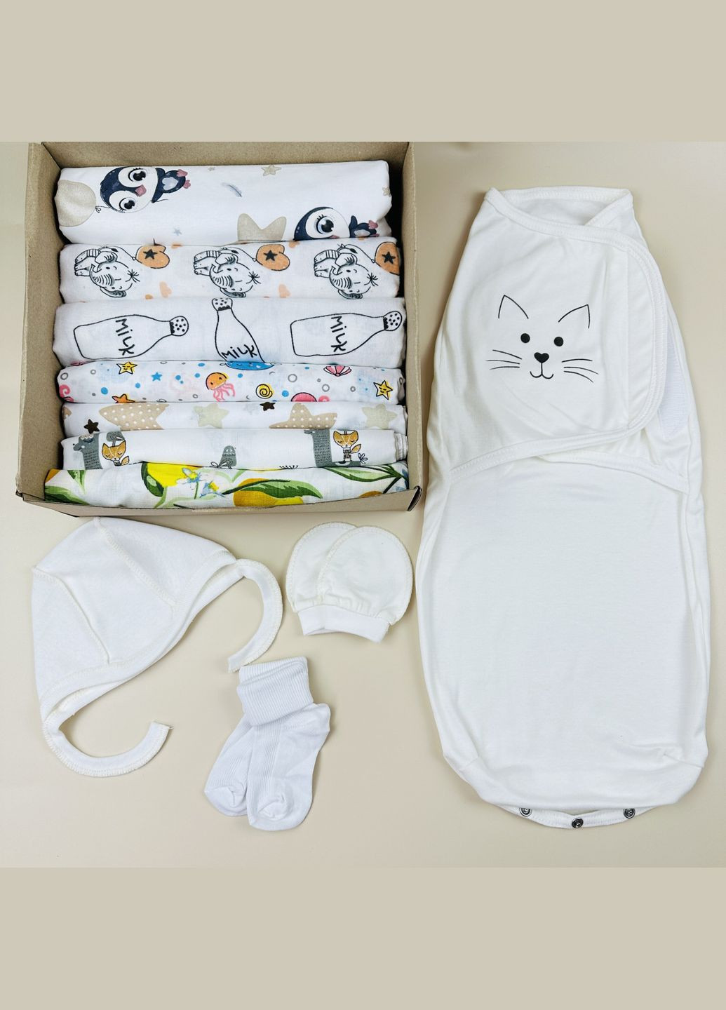 Набор пеленок Мини Унисекс 8+3 в подарок Mommy Bag (277372124)