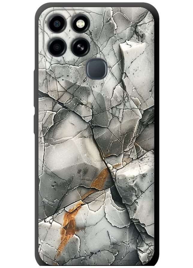 TPU чорний чохол 'Сірий мармур' для Endorphone Infinix Smart 6 (285117978)