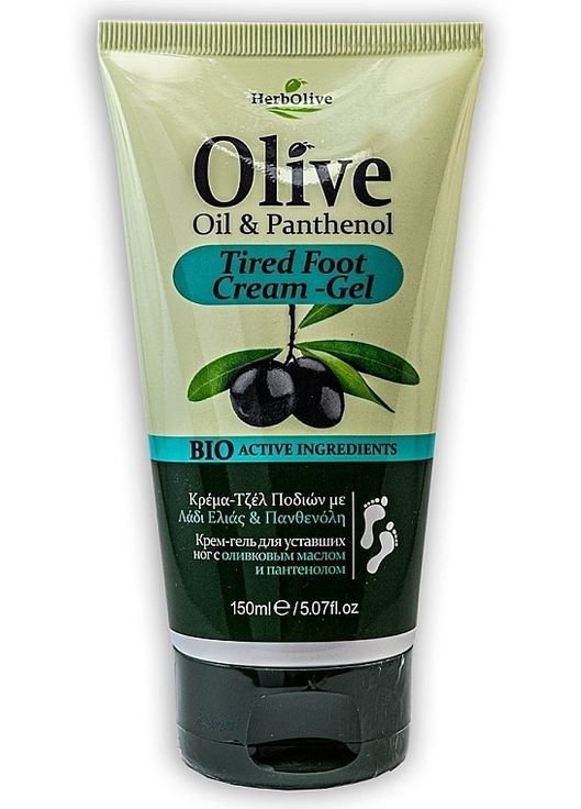 Гель для снятия усталости ног с пантенолом HerbOlive Tired Foot 150ml (1212324-137460) Madis (368664819)