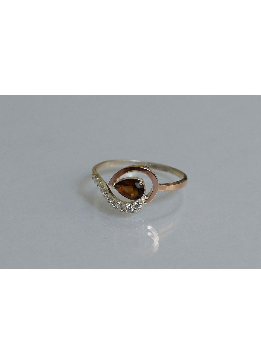 Серебряная кольца с золотыми вставками Silver Style (367113195)