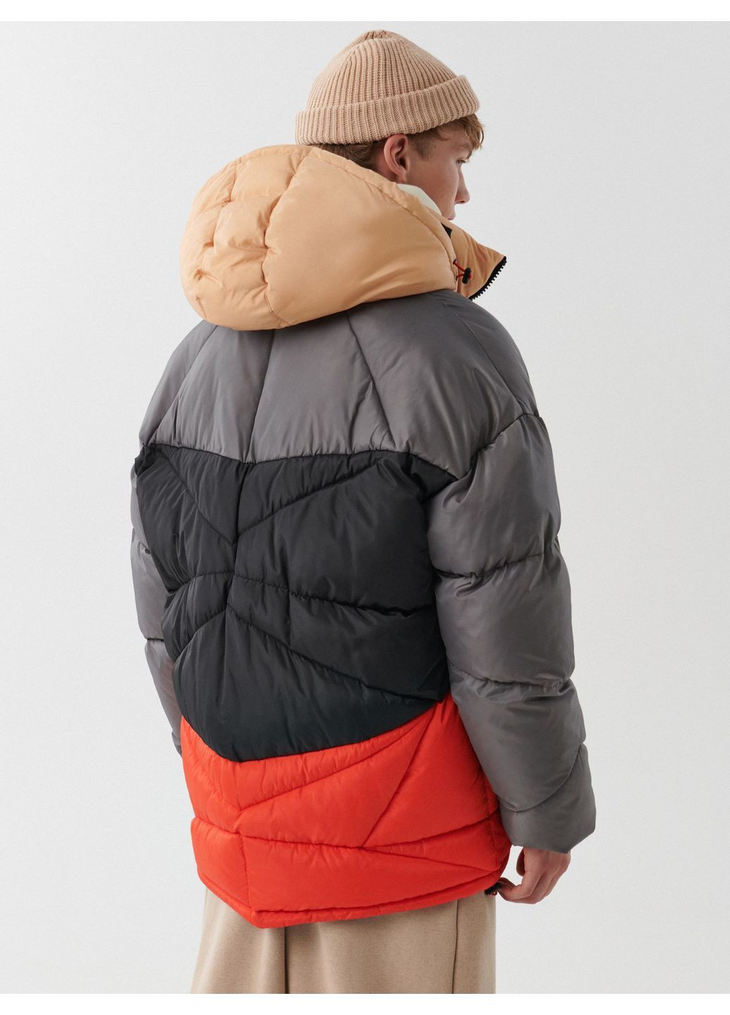 Серая куртка зима,серый-цветной, Cropp